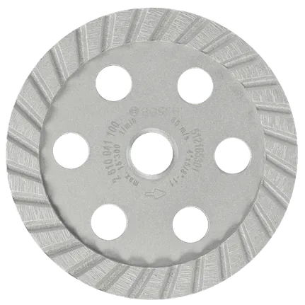 Bosch 4" STANDARD TURBO DIAMOND CUP WHL  5/8"-11 SPIN ON ARBOR DCT0401