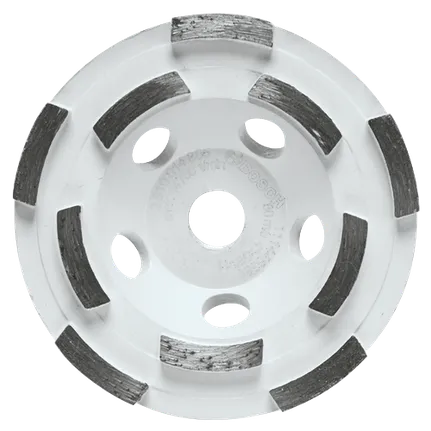 Bosch 4" SPEED DOUBLE ROW DIAMOND CUP WHEEL 5/8"-11 SPIN ON ARBOR DCDR0402