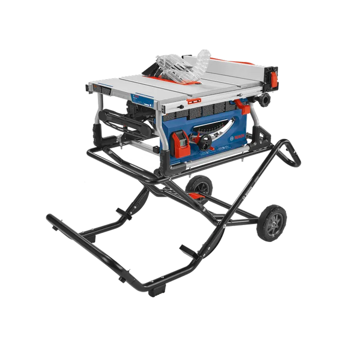 Bosch 15 Amp 10-Inch Jobsite Table Saw with Gravity Rise Wheeled Stand GTS15-10