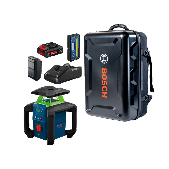 Bosch Rotary Laser with GBP21-17 Backpack GRL18V-34P