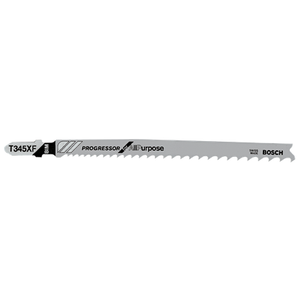 Bosch 5-1/4", "PROGRESSOR" BI-METAL T-SHANK JIGSAW BLADE  (100 PK) T345XF100