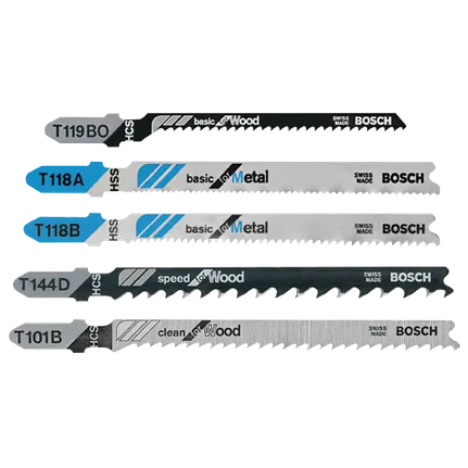 Bosch T-SHANK JIGSAW BLADE ASSORTMENT  (5 PCS) T500
