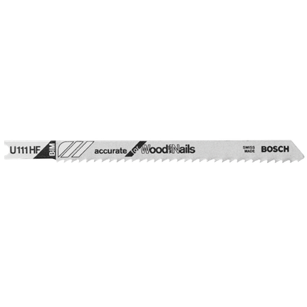 Bosch 4", 10TPI, BI-METAL UNIVERSAL SHANK JIGSAW BLADE  (5 PK) U111HF