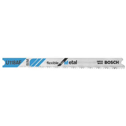 Bosch 2-3/4", 24TPI, BI-METAL UNIVERSAL SHANK JIGSAW BLADE  (5 PK) U118AF