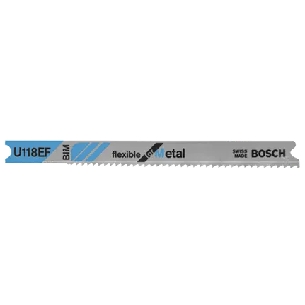 Bosch 2-3/4", 18TPI, BI-METAL UNIVERSAL SHANK JIGSAW BLADE  (5 PK) U118EF