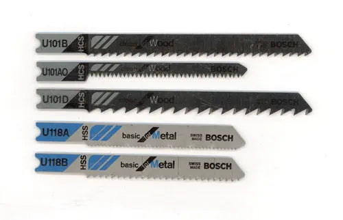 Bosch U-SHANK ASSORTMENT JIGSAW BLADE PACK (5 PK) U502A5