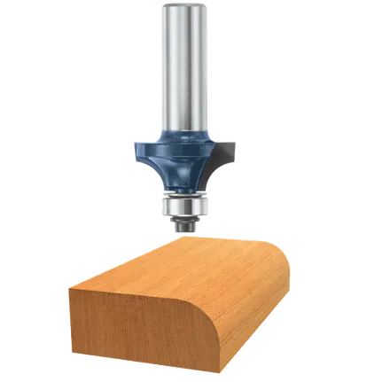 Bosch ROUNDOVER BIT 1/4" RAD.,   1/2" SHK. W/B.B., C.T. (SUPER) 84405M