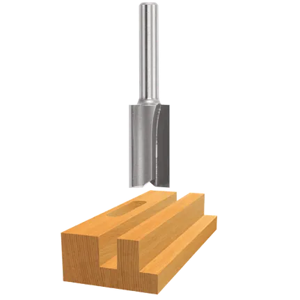 Bosch STRAIGHT BIT 7/16",   1/4" SHK., 2 FLT., C.T. 85226M