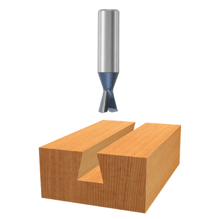 Bosch DOVETAIL BIT 17/32" CUT, 15°,  1/2" SHK., C.T. (SUPER) 85240M