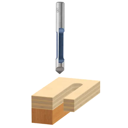 Bosch PILOT PANEL BIT 1/4", 1/4" SHK., 1 FLT., C.T. 85244