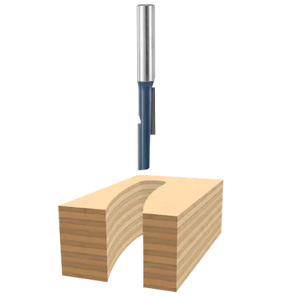 Bosch STRAIGHT BIT 1/2" STGR. TOOTH, 1/2" SHK., C.T. (SUPER) 85278M