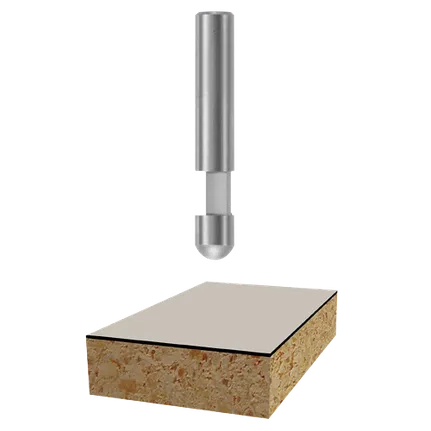 Bosch FLUSH TRIM BIT, 1/4" SHK., S.C. 85285