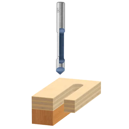 Bosch PILOT PANEL BIT 1/2", 1/2" SHK., 1 FLT., C.T. (SUPER) 85407M