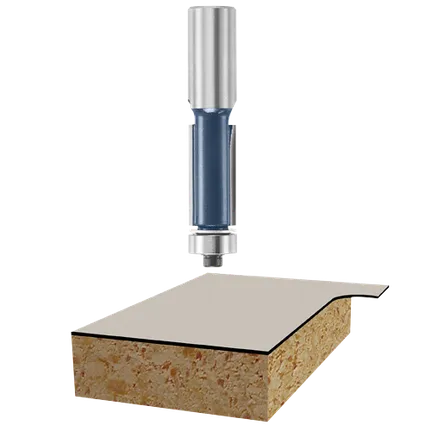 Bosch TRIM BIT 1/2", 1/2" SHK. W/B.B., 2 FLT., C.T. 85442M