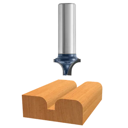 Bosch ROUNDOVER BIT, PLUNGE CUT 1/4" RAD., 1/2" SHK. (SUPER) 85471M