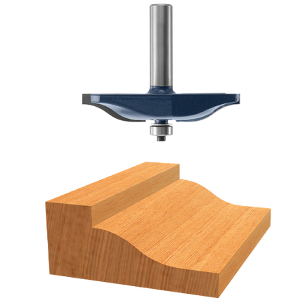 Bosch OGEE RAISED PANEL CUTTER 1-1/8" CUT, 1/2" SHK., C.T. (SUPER) 85638M