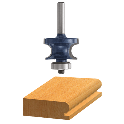 Bosch EDGE BEADING BIT 3/16" RAD., 1/4" SHK., C.T. (SUPER) 85666M