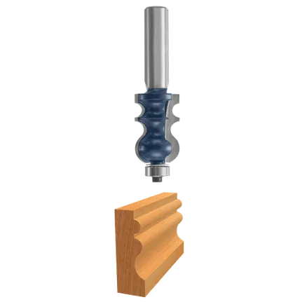 Bosch REVERSE CURVE OGEE & BEAD BIT, WITH BEARING 84620M