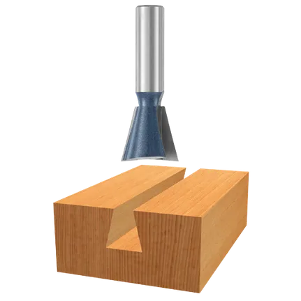 Bosch DOVETAIL BIT 1/2" CUT, 14°, 1/4" SHK., C.T. (SUPER) 84703M