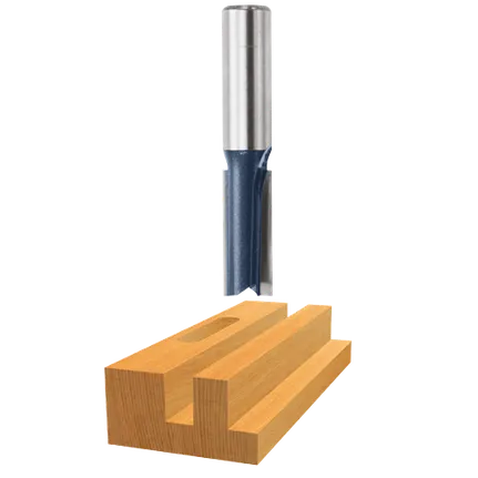 Bosch STRAIGHT BIT 1/2", 1/2" SHK., 2 FLT., C.T. (SUPER) 85242M