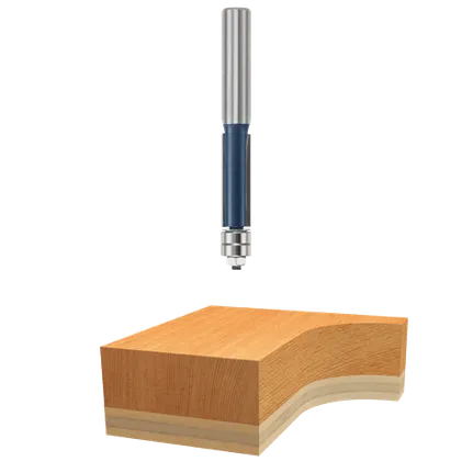 Bosch TEMPLET/TRIMMING BIT, 1/2" SHK., 2 FLT. (SUPER) 85601M