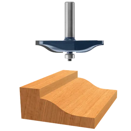Bosch OGEE RAISED PANEL CUTTER 1-1/2" CUT, 1/2" SHK., C.T. (SUPER) 85640M