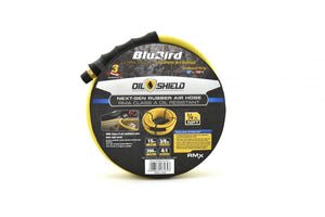 BluBird OilShield Rubber Air Hose Assembly 3/8" x 15' OS3815