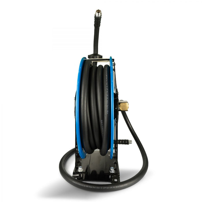 BluBird OilShield Rubber Fuel Hose Reel Heavy Duty Single Arm Assembly 1" x 40' OSFHRONE40