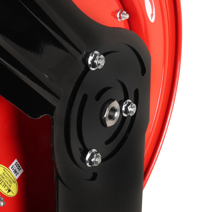 Zeeline by Milton® PWR31450 1/4" x 50' All-In-One Retractable Pressure Washer Hose Reel | 1 Unit | 3,300 PSI | Poly Braided Hose | 12-Point Ratchet | 225° Guide Arm | M22 Connections | For Residential, Commercial & Industrial Use