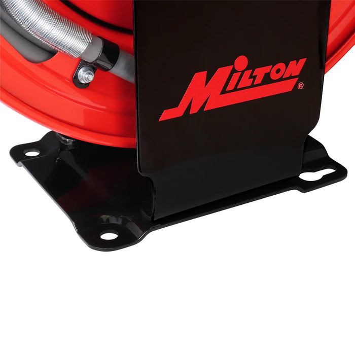 Zeeline by Milton® PWR31450 1/4" x 50' All-In-One Retractable Pressure Washer Hose Reel | 1 Unit | 3,300 PSI | Poly Braided Hose | 12-Point Ratchet | 225° Guide Arm | M22 Connections | For Residential, Commercial & Industrial Use