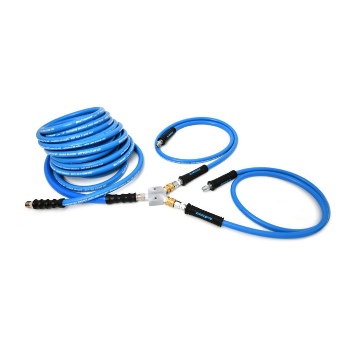 BluBird Blu Shield U-BLoX 1200 - 1/2" NPT Dual Inlet High-Pressure Connection Kit | 6,000 PSI | ToughTek Hose TTPW1206-UB1200
