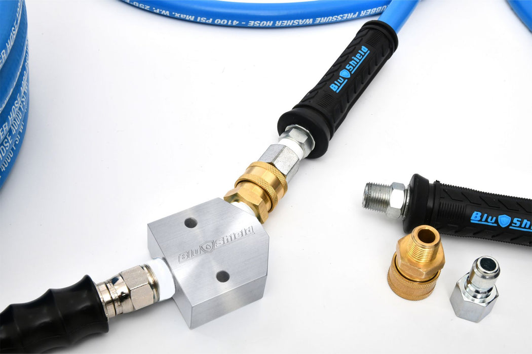 BluBird Blu Shield U-BLoX 3800 Pressure Washing Connection Kit-(RT-30-1) Includes ToughTek 3/8"x 06' TTPW3806-UB3800