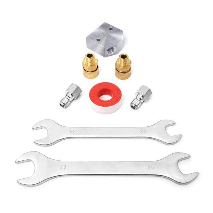 BluBird Blu Shield U-BLoX 3800 Pressure Washing Connection Kit-(RT-30-1) Includes ToughTek 3/8"x 06' TTPW3806-UB3800
