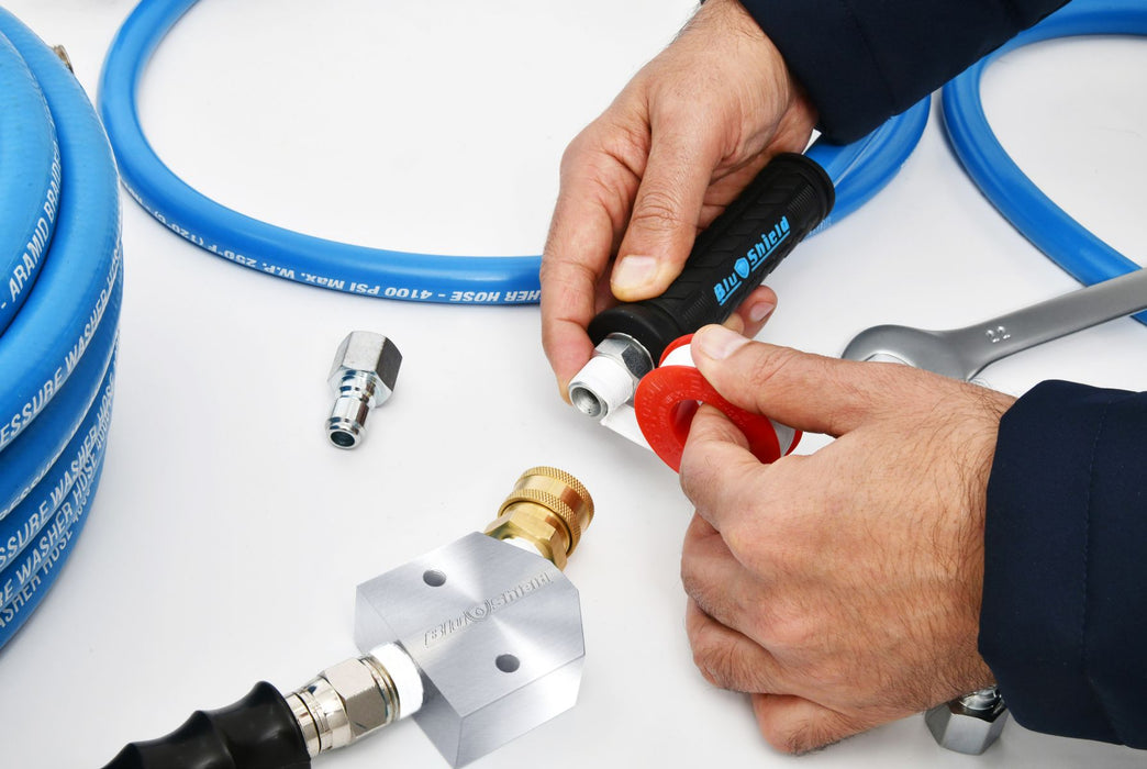 BluBird Blu Shield U-BLoX 3800 Pressure Washing Connection Kit-(RT-30-1) Includes ToughTek 3/8"x 06' TTPW3806-UB3800