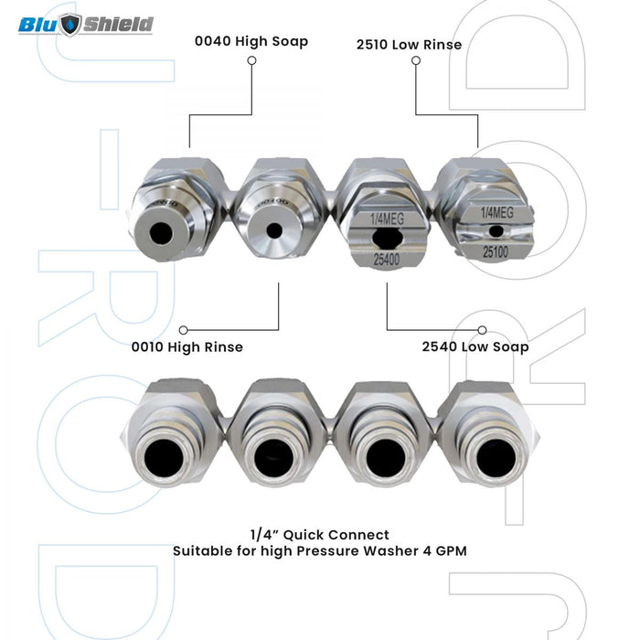 BluBird Blu Shield JRod Pressure Washer Nozzle 4 GPM PWA042