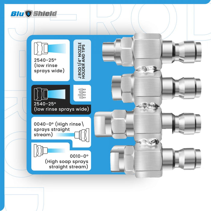 BluBird Blu Shield JRod Pressure Washer Nozzle 4 GPM PWA042