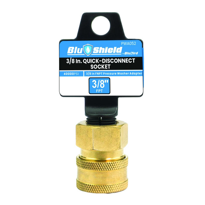 BluBird 1/4 In Quick-Disconnect Socket X 1/4 In FPT Pressure Washer Adapter PWA052