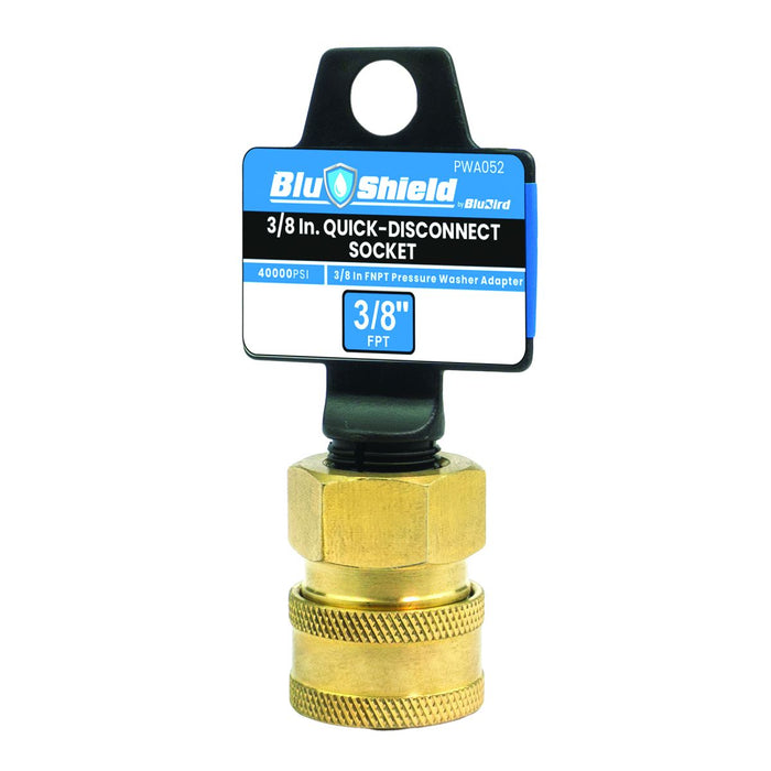 BluBird 1/4 In Quick-Disconnect Socket X 1/4 In FPT Pressure Washer Adapter PWA052