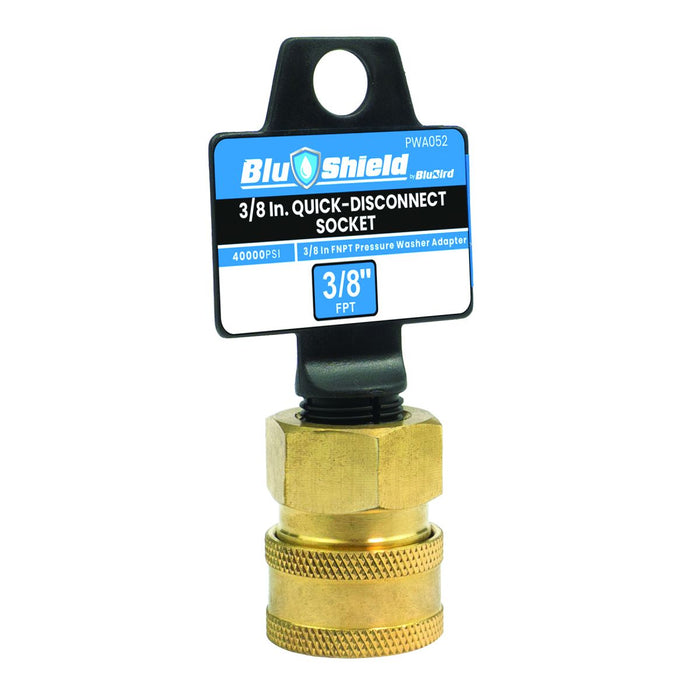 BluBird 1/4 In Quick-Disconnect Socket X 1/4 In FPT Pressure Washer Adapter PWA052