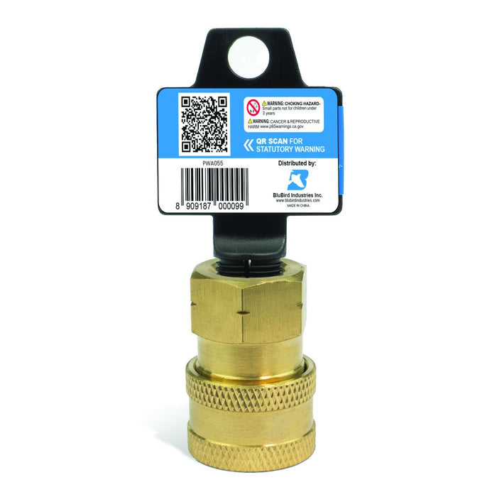 BluBird 3/8 In Quick-Disconnect Socket X 3/8 In FPT Pressure Washer Adapter PWA055