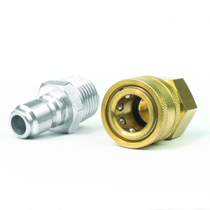 BluBird 3/8" Quick Disconnect Male Plug X 3/8" Female Pipe Thread Pressure Washer Adapter PWA062