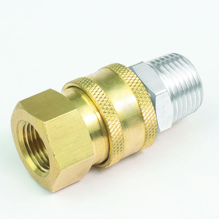 BluBird 3/8" Quick Disconnect Male Plug X 3/8" Female Pipe Thread Pressure Washer Adapter PWA062