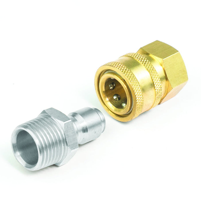 BluBird 3/8" Quick Disconnect Male Plug X 3/8" Female Pipe Thread Pressure Washer Adapter PWA062