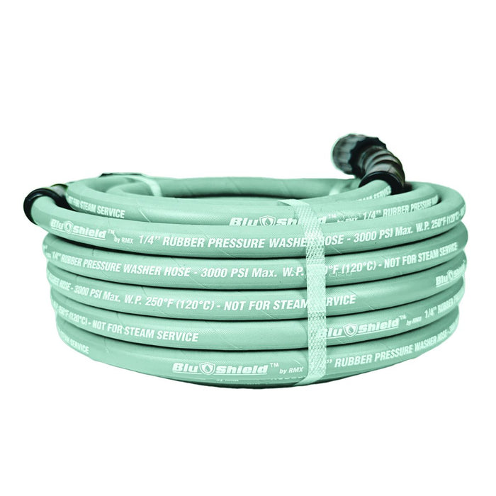 BluBird Blu Shield Rubber Pressure Washer Hose Assembly 1/4" x 50' w/ M22 Non Marking PW1450-NM