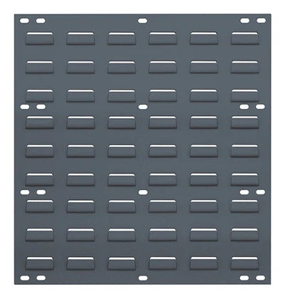 MT-RSR Louvered Panel for Bins - 18" x 19" - Gray - No Bins Included QS-QLP1819
