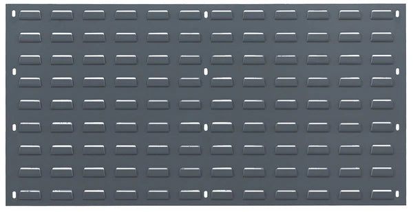 MT-RSR Louvered Panel for Bins - 36" x 19" - Gray - No Bins Included QS-QLP3619