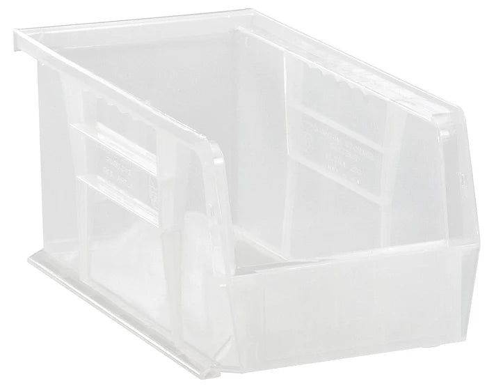 MT-RSR Stack + Hang Bins - 10.875in x 5.5in x 5in - Clear - Each QS-230CL