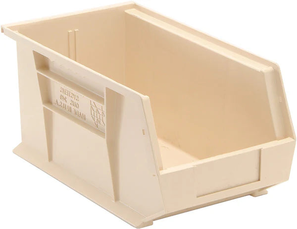 MT-RSR Stack + Hang Bins - 14.75in x 8.25in x 7in - Ivory - 12 Case QS-240IV-12
