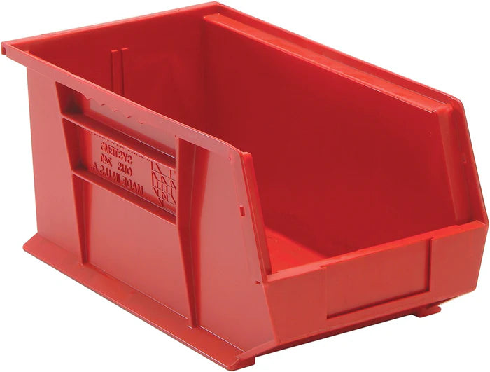 MT-RSR Stack + Hang Bins - 14.75in x 8.25in x 7in - Red - Each QS-240RD