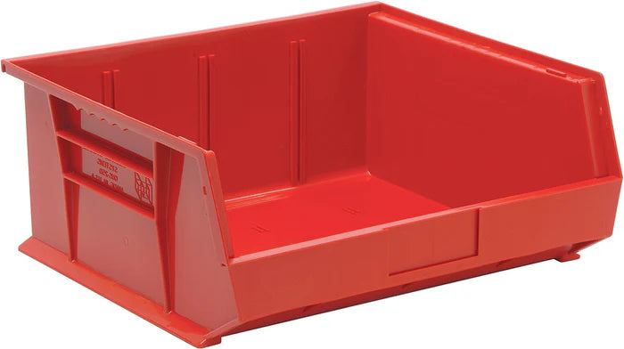MT-RSR Stack + Hang Bins - 14.75in x 16.5in x 7in - Red - 6 Case QS-250RD